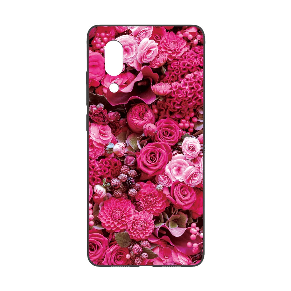 Силиконовый чехол GUCOON для Sharp Aquos S2 C10 5,5 дюймов, Мягкий защитный чехол для телефона из ТПУ, чехол-бампер с изображением розовых цветов