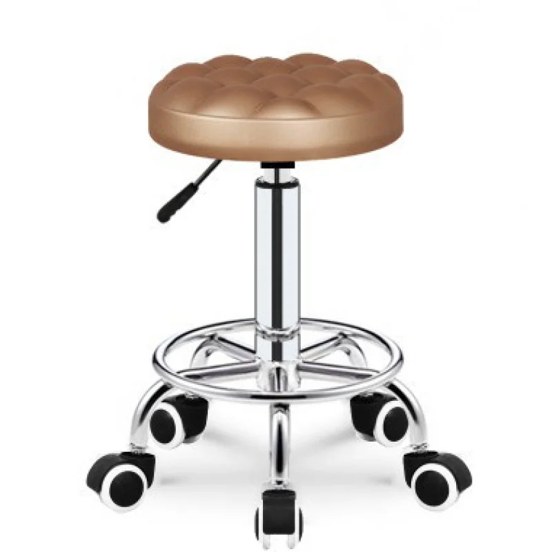 Барный стул из полиуретана подъемный красоты вращающийся парикмахерский с