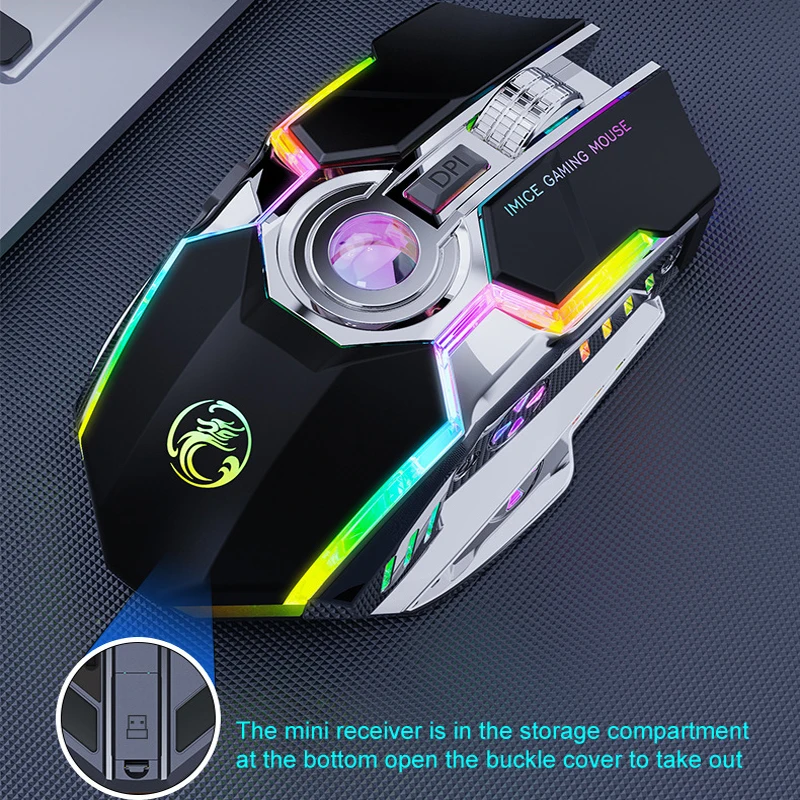 

Ergonomic Wired Gaming Mouse LED 3200 DPI USB Computer Mouse Gamer RGB Mice X7 Silent Mause With Backlight Cable For PC Laptop