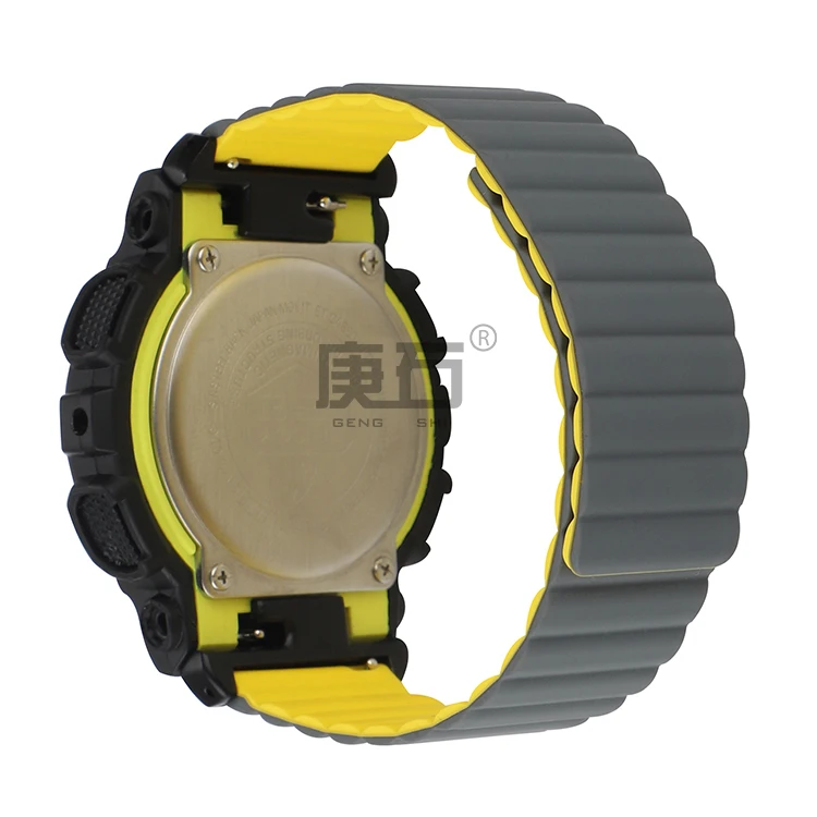 Silicone Double sided Magnetic watchband Strap for GBA-800- GBD-800 GMA-B800 | Наручные часы