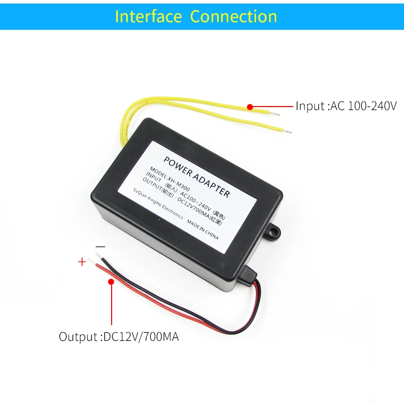 UNISIAN DC Мощность адаптер AC100 240 Вход для Выход DC12V 8 Вт модуль питания 700MA