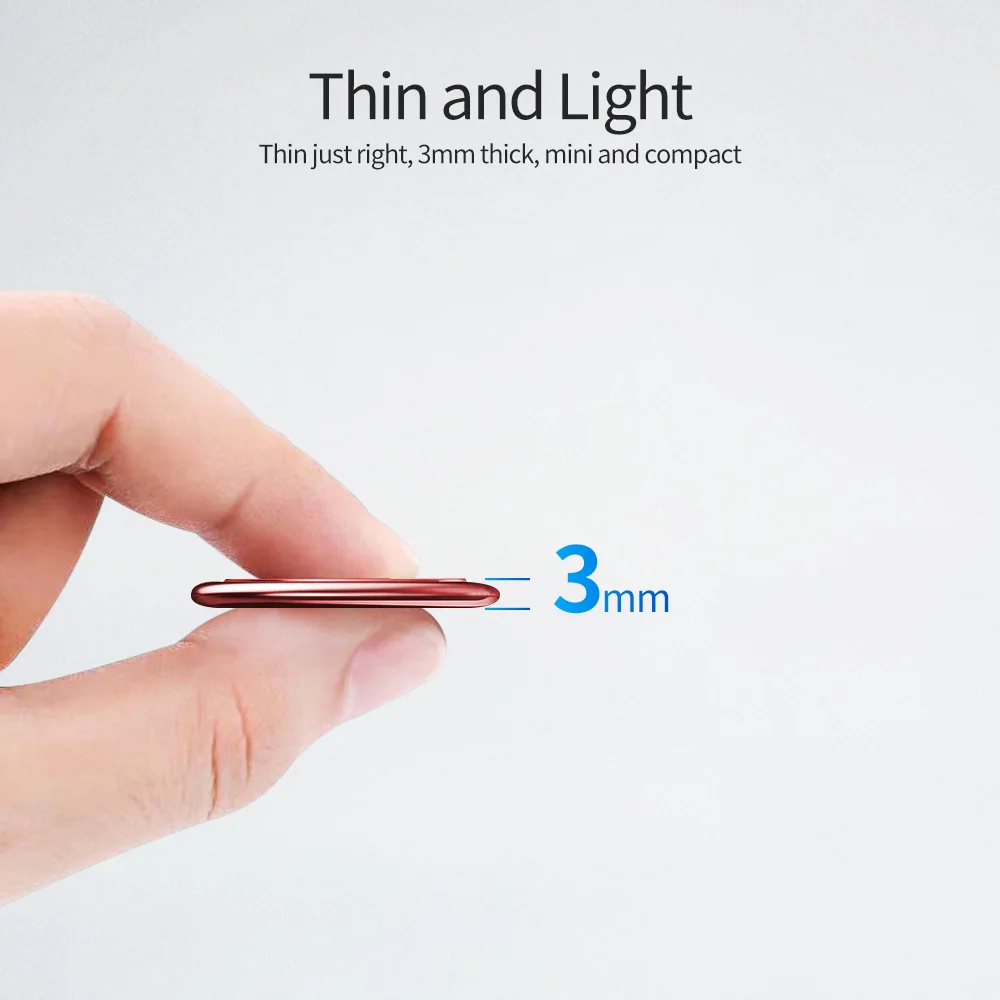

ANMONE Finger Ring For Phone Magnetic Holder Fold Smartphone Circle Stand Ultra Thin Metal Plate For Magnetic Phone Car Holder