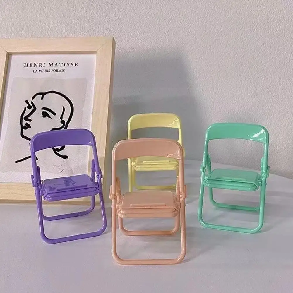 

Universal Chair Shape Mini Desktop Stand Table Cell Mobile Portable Accessories Phone Holder Phone C8W7