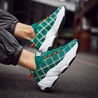 Женские кроссовки из сетчатого материала, зеленые, на платформе, 2021