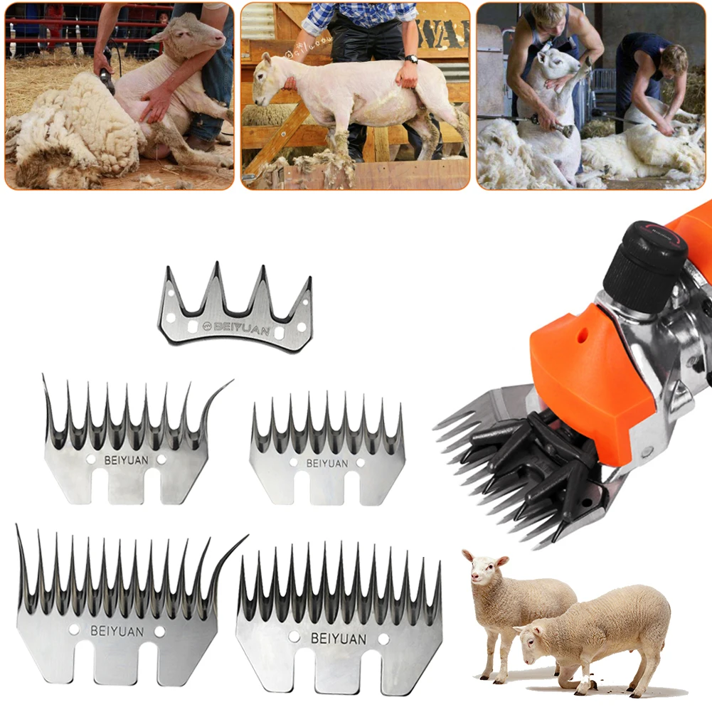

Ножницы для стрижки овец с 9/13 зубьями, сменные прямые гибкие лезвия для 4-зубьев, гребень, долговечные, быстрая доставка