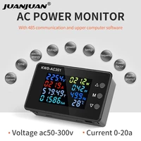 kws ac301 voltage voltmeter 8 in 1 ac wattmeter 50 300v 0 100a digital ampermeter electric meter dedicated chip power detector