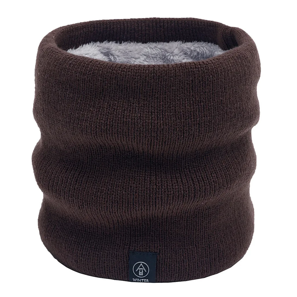 

Knit scarf men's scarf women's winter warm thick wool scarf children's elastic neck wool scarf men's and women's neck ring scarf