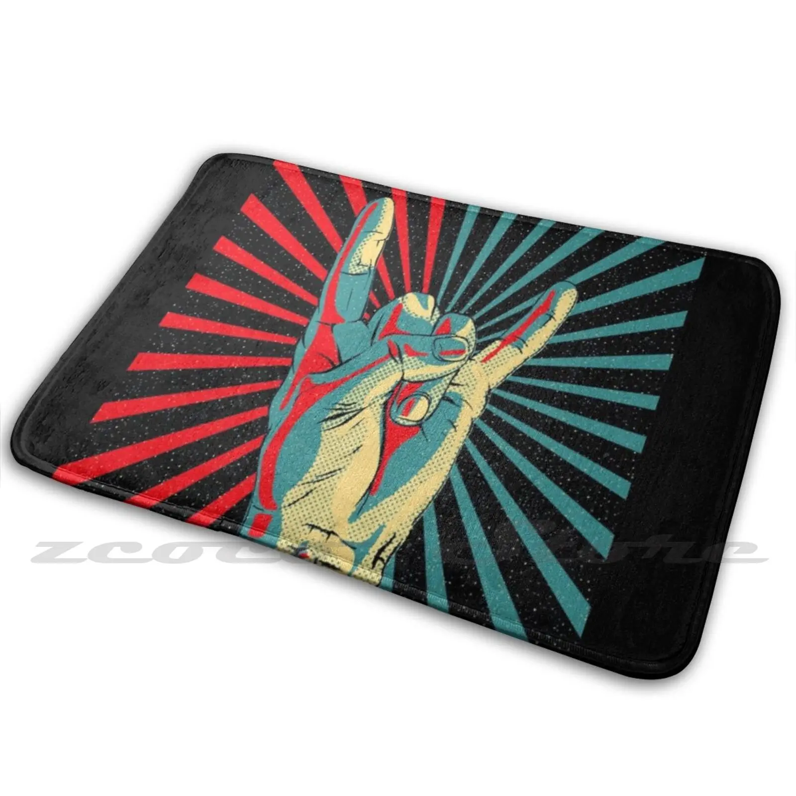 Коврик в стиле рок-н-ролл противоскользящий мягкий ковер поглощение воды для губ