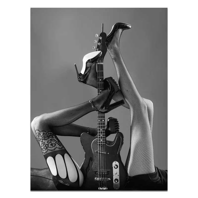 Визуальный художественный Декор черно белый сексуальный настенный декор