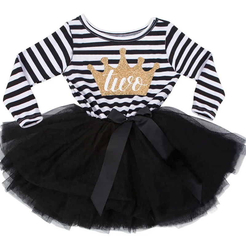 От 1 до 3 лет платье для девочек Одежда новорожденных на день рождения одежда в