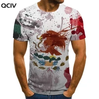 qciv brand mexico t shirt men eagle shirt print animal anime clothes graffiti tshirts casual short sleeve hip hop printed style