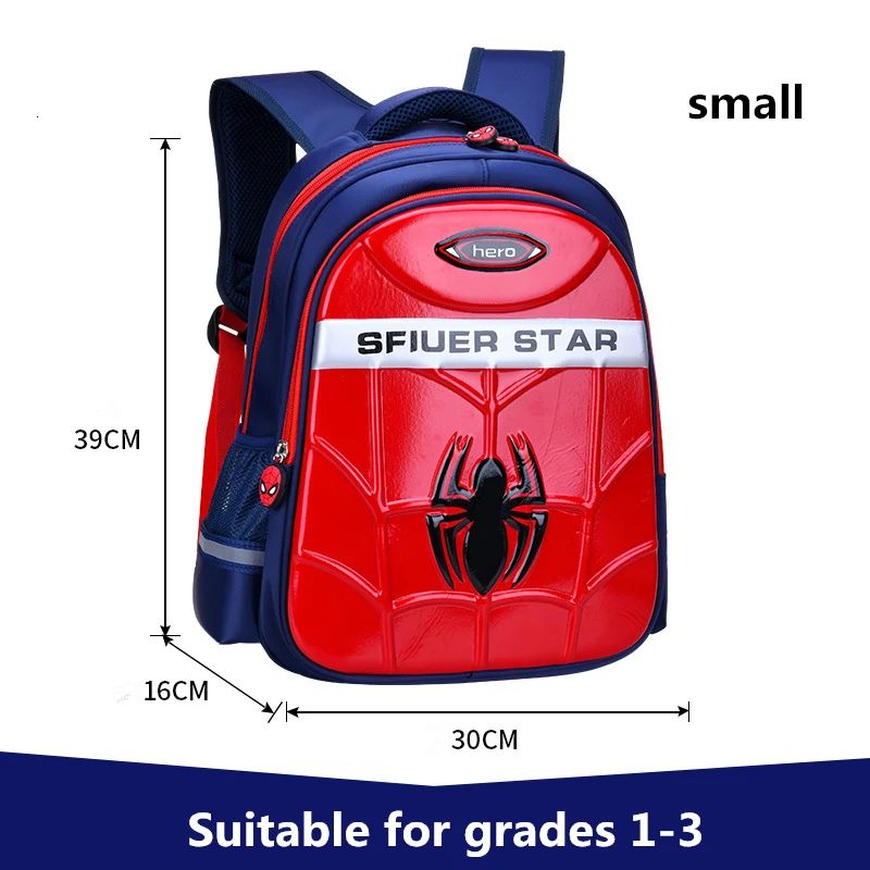 For Cartoon 1-9 Grade 2 Size Student School Bags 3D Boys Waterproof Backpacks book bag Kids Schoolbags Satchel Backpack