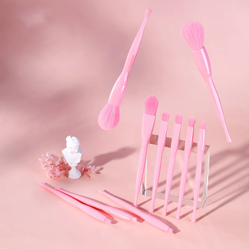 10 шт./набор цветные кисти для макияжа Высокое качество Профессиональная основа