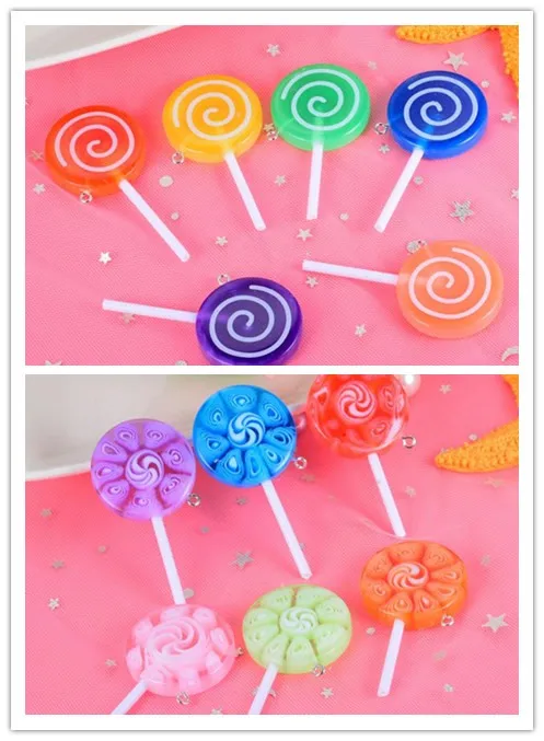 

Леденец Kawaii с плоской задней частью изделия из смолы кабошон подвески очень милый брелок-Подвеска Ожерелье для скрапбукинга «Звездный Свет...