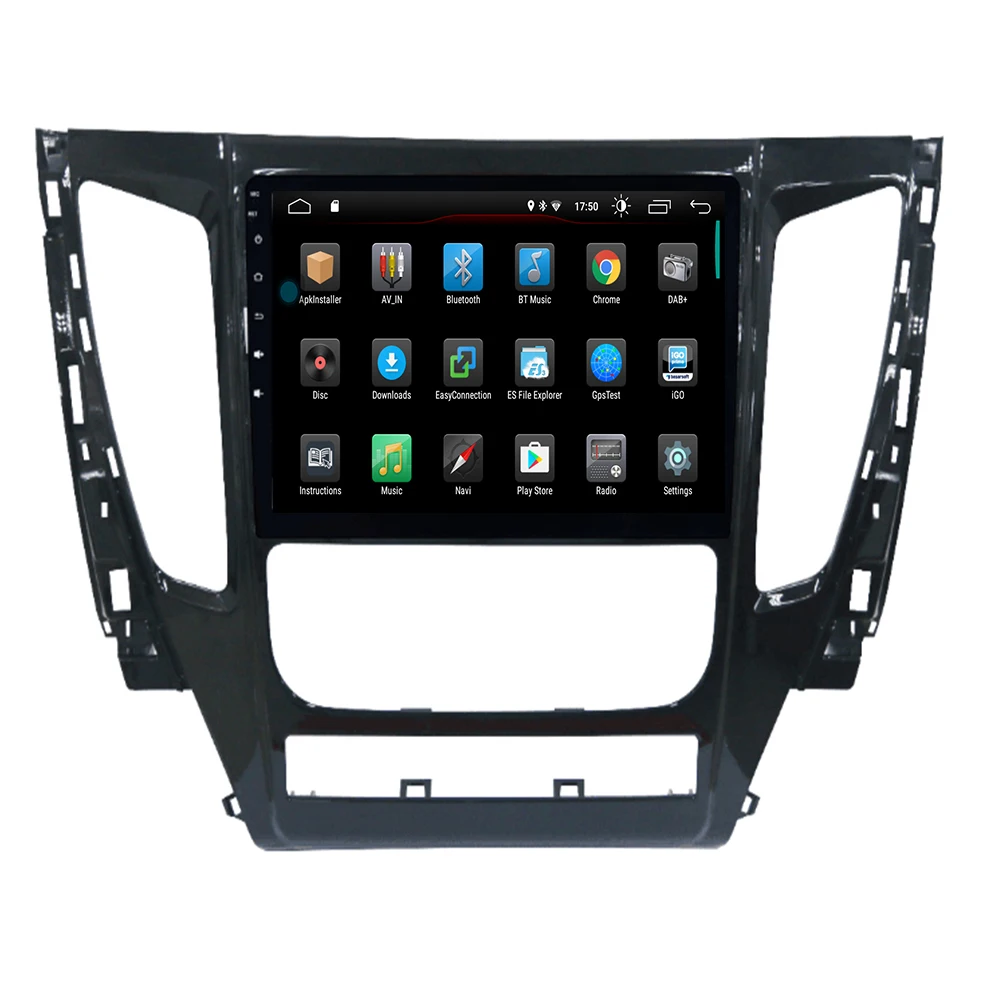 9 "2.5D автомобильный DVD мультимедийный плеер для Mitsubishi Triton PAJERO 2017 + Авто AC 2din Android 10