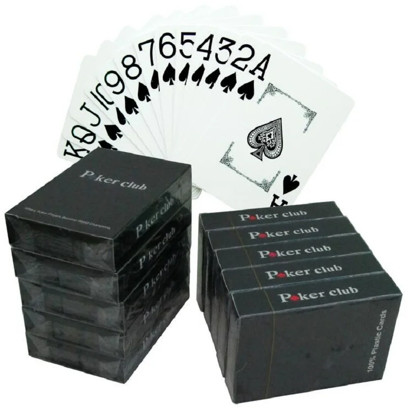 

1pack Plastic Playing Cards New PVC Material 0.32mm Thick and Wide Card Front Texas Hold'em Poker