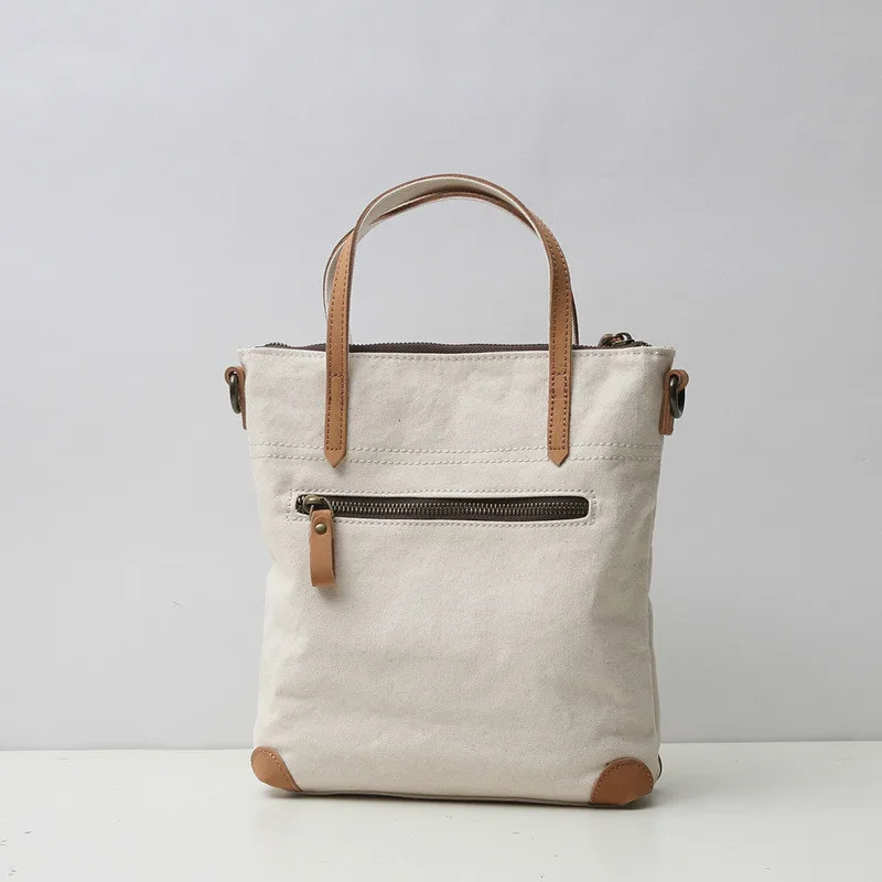 Женская Холщовая Сумка в Корейском стиле сумка через плечо Mori однотонная ручная