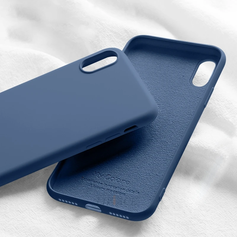 Жидкий силиконовый чехол для oppo Рено z 10x зум realme x lite 3 pro k3 r19 k1 r9 r9s r11 r11s плюс r15x r17 r15 f5 f9 a3s a5 a3 a7 - Цвет: navy