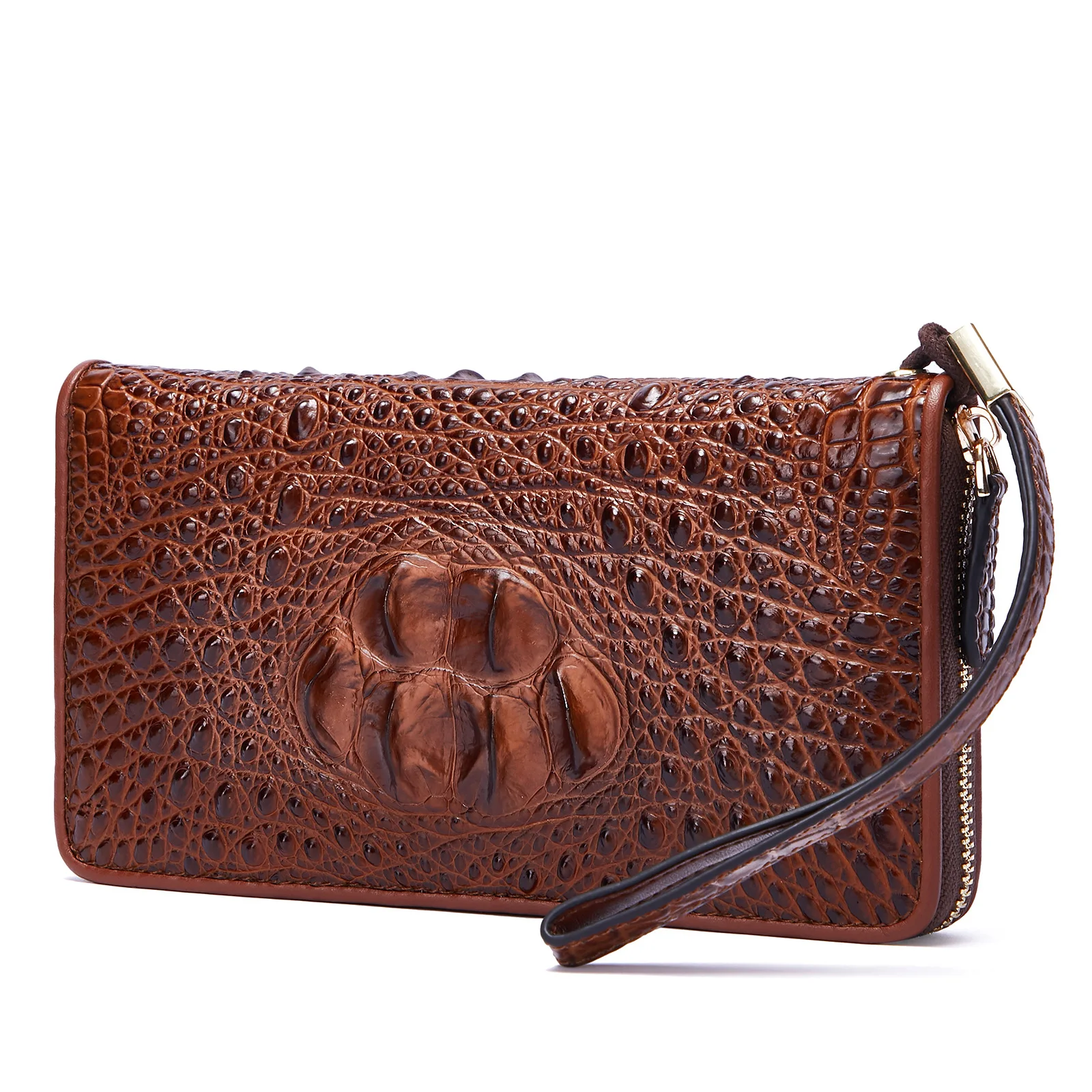 

Men's Clutch Genuine Leather Business Clutch Large Capacity Crocodile Pattern Wallet Fashion Card Holder