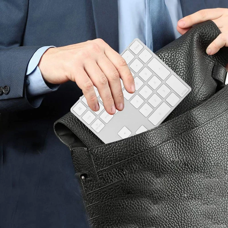 Алюминиевый сплав Беспроводные Bluetooth цифровые клавиши клавиатуры с USB 3 0