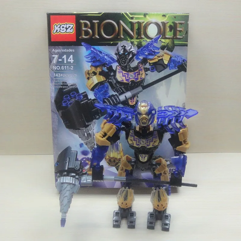 Bioniclemask Onua Uniter Of Earth Биохимический воин светильник лый строительный блок Bionicle Lepining