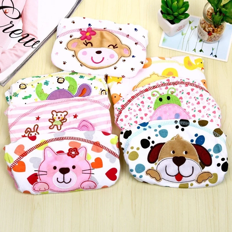 Pa&ntilde;ales de entrenamiento de algod&oacute;n para beb&eacute;, bragas, pantalones de beb&eacute; de tela reutilizable, lavables, ropa interior infantil, cambiantes-2