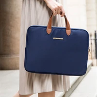 stylish simplicity laptop bag business trip high capacity briefcase earthquake resistance notebook computer liner pouch supplies