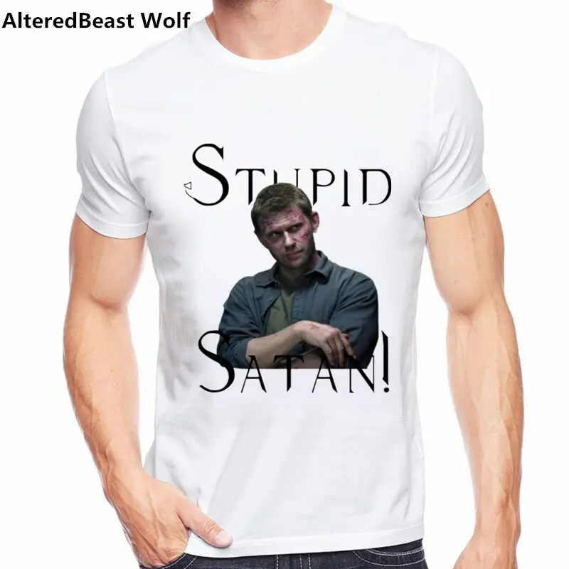 Мужская футболка с принтом Save Lucifer morningstar Повседневная в уличном стиле 2019|Мужские