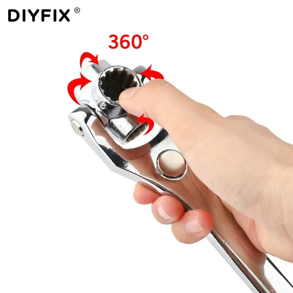 Универсальный торцевой гаечный ключ 52 в 1 8 19 мм работа с шлицевыми болтами