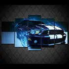 Ford Mustang Shelby Car 5 шт. настенная Картина на холсте HD Печать плакаты картины масляная живопись гостиная домашний декор картины