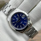 Часы Steeldive SD 1934 39 мм Мужские механические, автоматические часы с акварелью и призраками, с коралловым синим циферблатом, 20 бар, светящиеся с окошком и датой