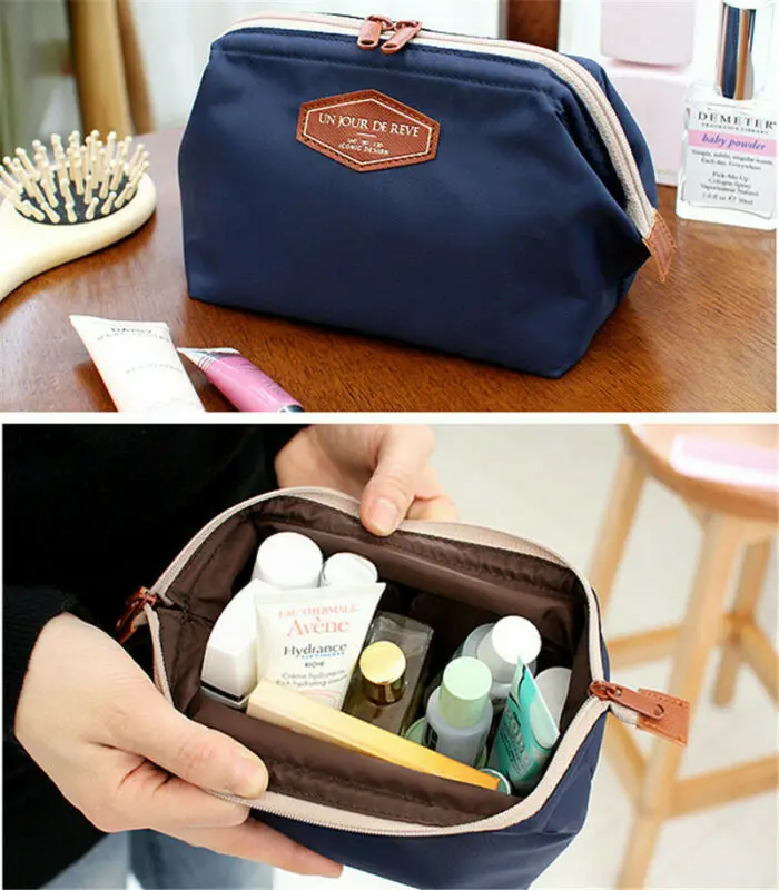 Women Toiletry Bag Lazy Makeup Quick Pack Waterproof Travel Fashion Casual Simple Large Capacity Lady Girls Cosmetic | Дом и сад