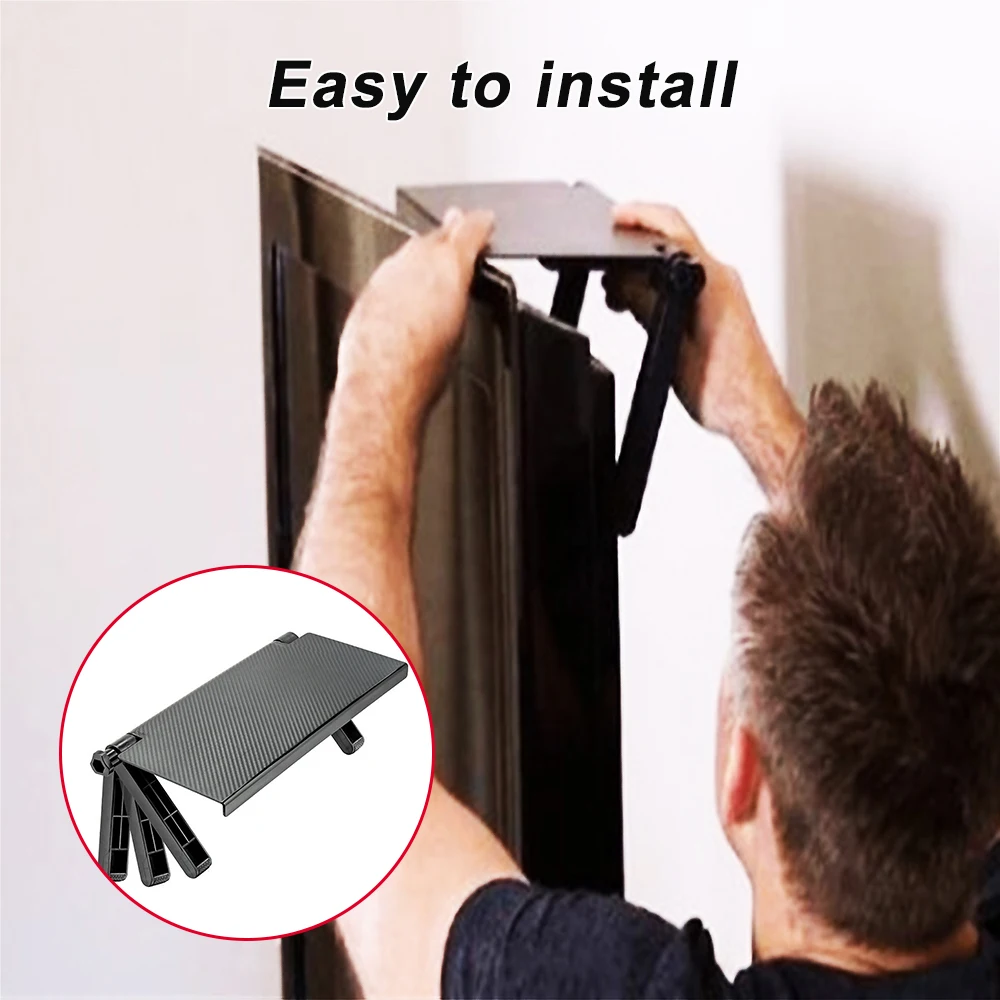 

Screen Caddy Screen Top Shelf TV Remote Control Organizer Livingroom Storage Shelves Top Shelf TV Signal Storage Rack 2
