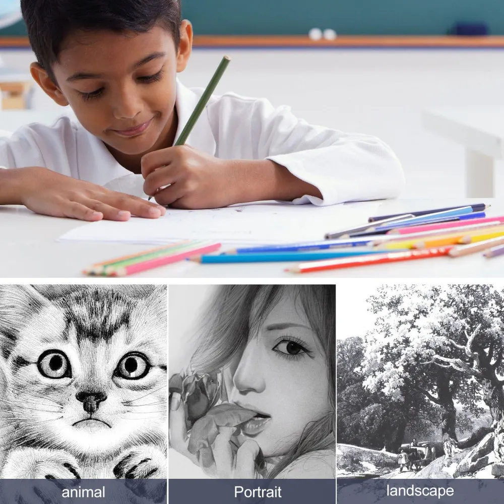 

12pcs Wooden Charcoal Pencils Sketch Pencils Drawing Pencils Painting Tools