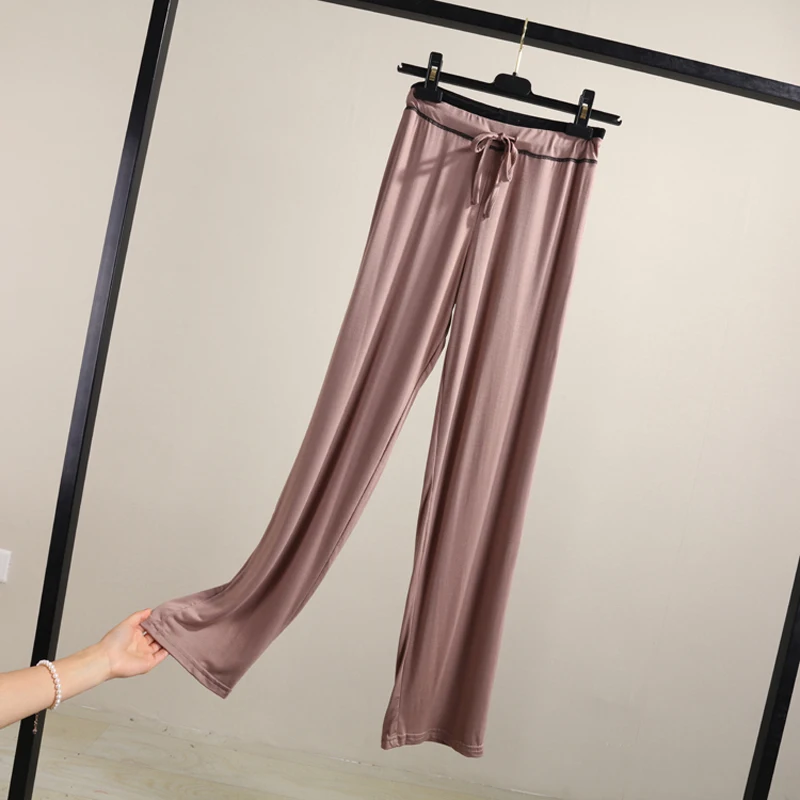

Modal Cotton Solid Spring Summer Women's Sleep bottoms Pajamas Bottoms Sleepwear Pants Pajamas sleeping Woman pyjamas home wear