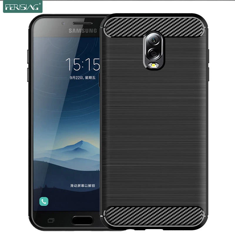 Ударопрочный силиконовый чехол бампер из ТПУ для Samsung Galaxy C7 2017|Бамперы| |
