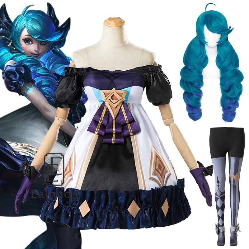 

Game LOL Gwen Cosplay Costume Uniform Dresses Outfits Halloween Party Women Costumes