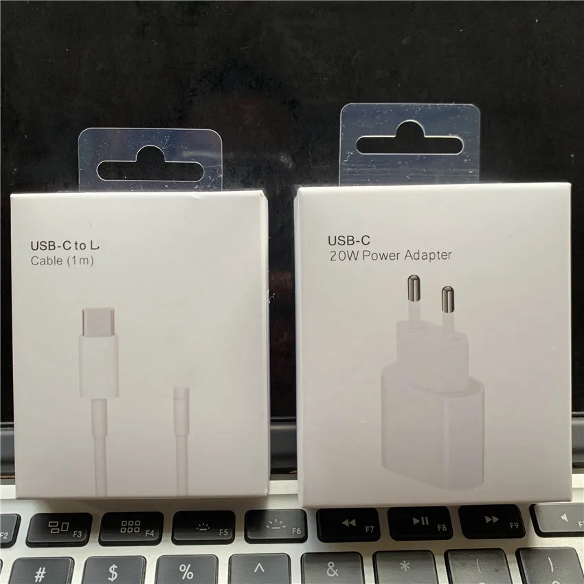 

Original 20W USB C Charger For iPhone 12 Fast charger Pro Max Mini USB-C C2L Power Adapter Type C QC4.0 for Apple Cable 11 XS 2M