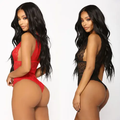 Женское сексуальное нижнее белье с кружевами цветочным узором боди ночное