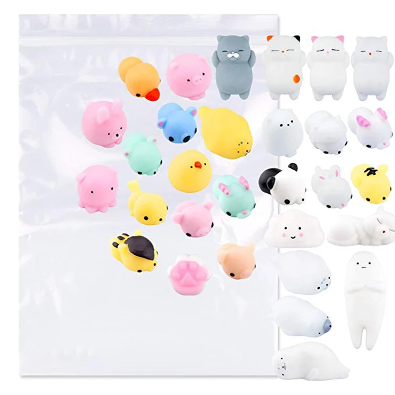 

Squishies Mochi Animals Stress Toys Mini Animal Squishy Stress Relief Animal Toys Squeeze Toys 100% Different Pattern