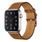 Ремешок кожаный для Apple watch band 44 мм 40 мм 38 мм 42 мм, браслет для iWatch Single tour Apple watch series 5 4 3 se 6