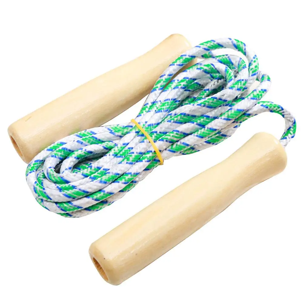 

Cute Log Color Wood Exercise Physical Development Kids Jump Rope Children Rope Skipping Motions Gifts Child Skipping Rope Sport