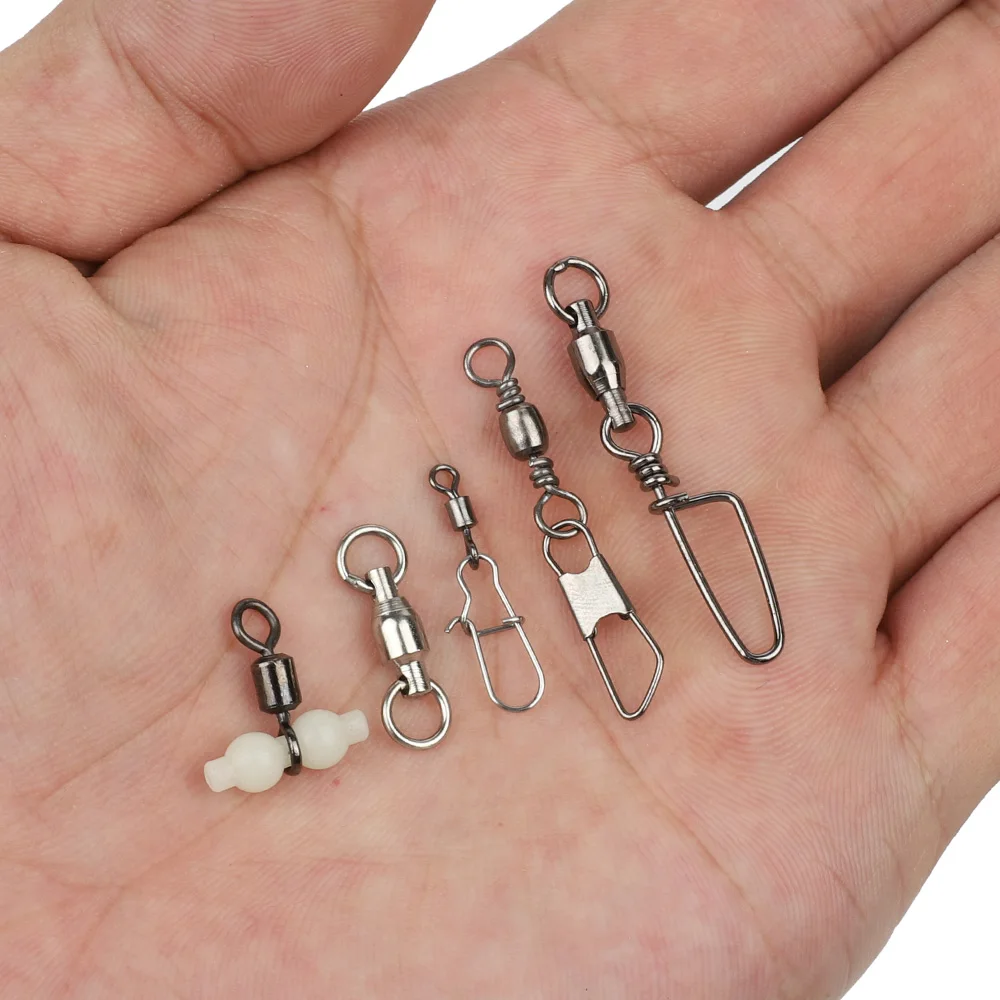 DONQL 50 шт./компл. 5 видов гибридных рыболовных соединителей блокирующая Пряжка