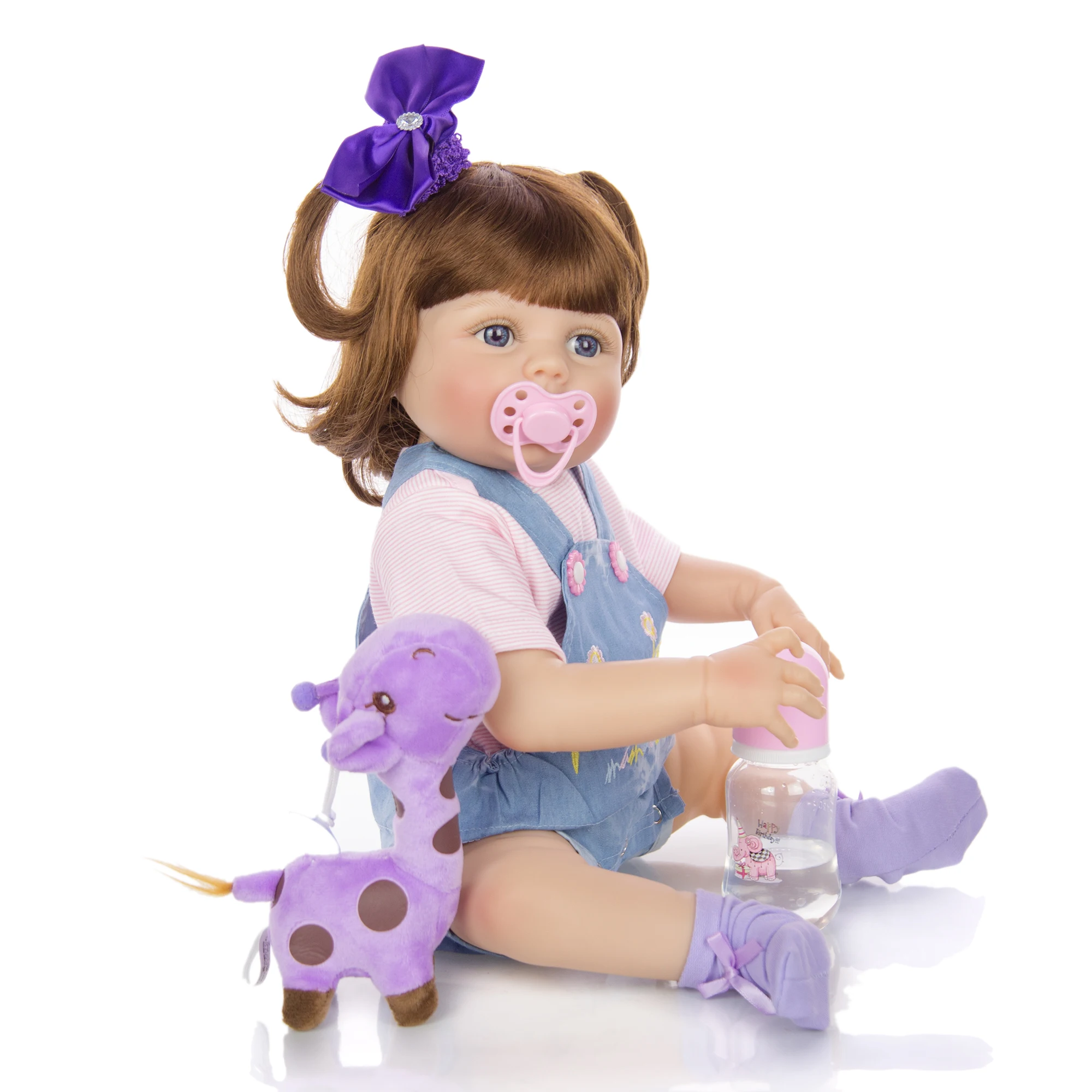 Кукла реборн KEIUMI 23 дюйма с кудрями своими руками полностью силиконовый винил