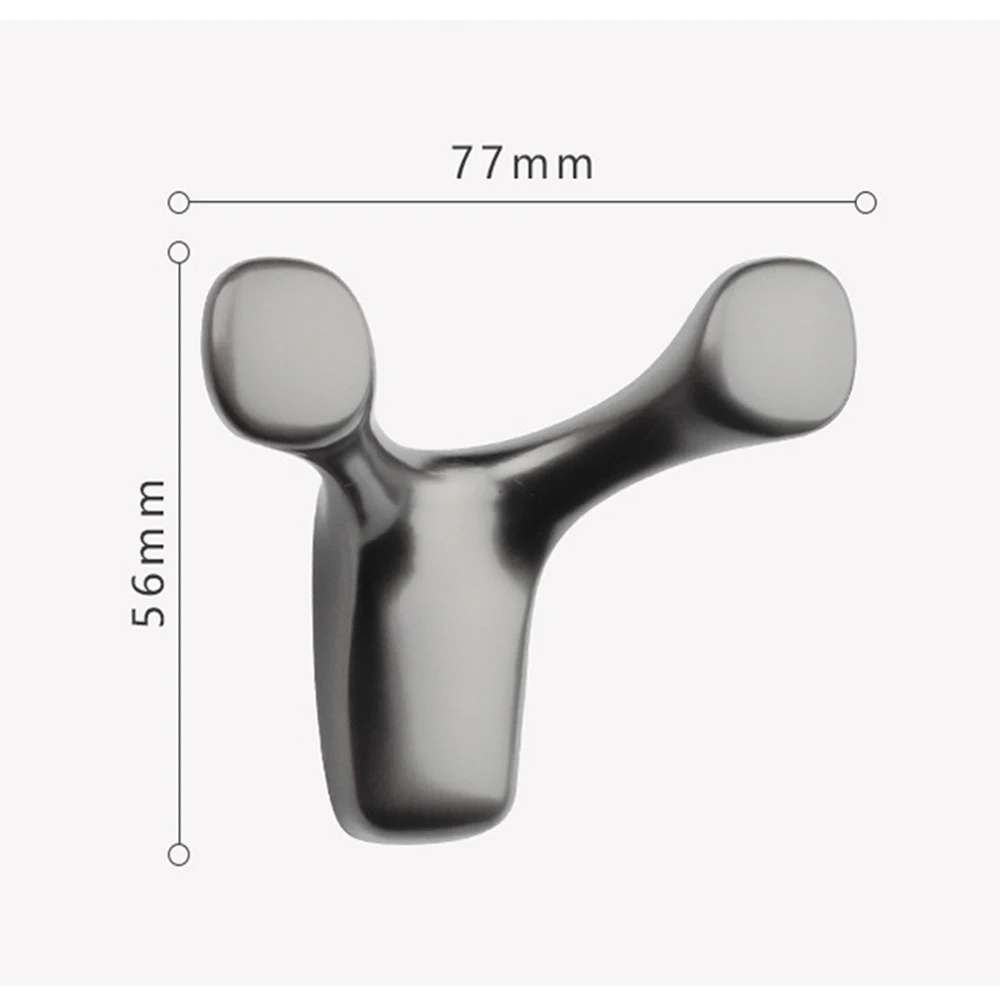 

1PC Wall-Mounted Clothes Hook Cow Horn Hook Bathroom Coat Hook Bedroom Robe Hook Coat Hook Living Room Home Accessories Dropshi