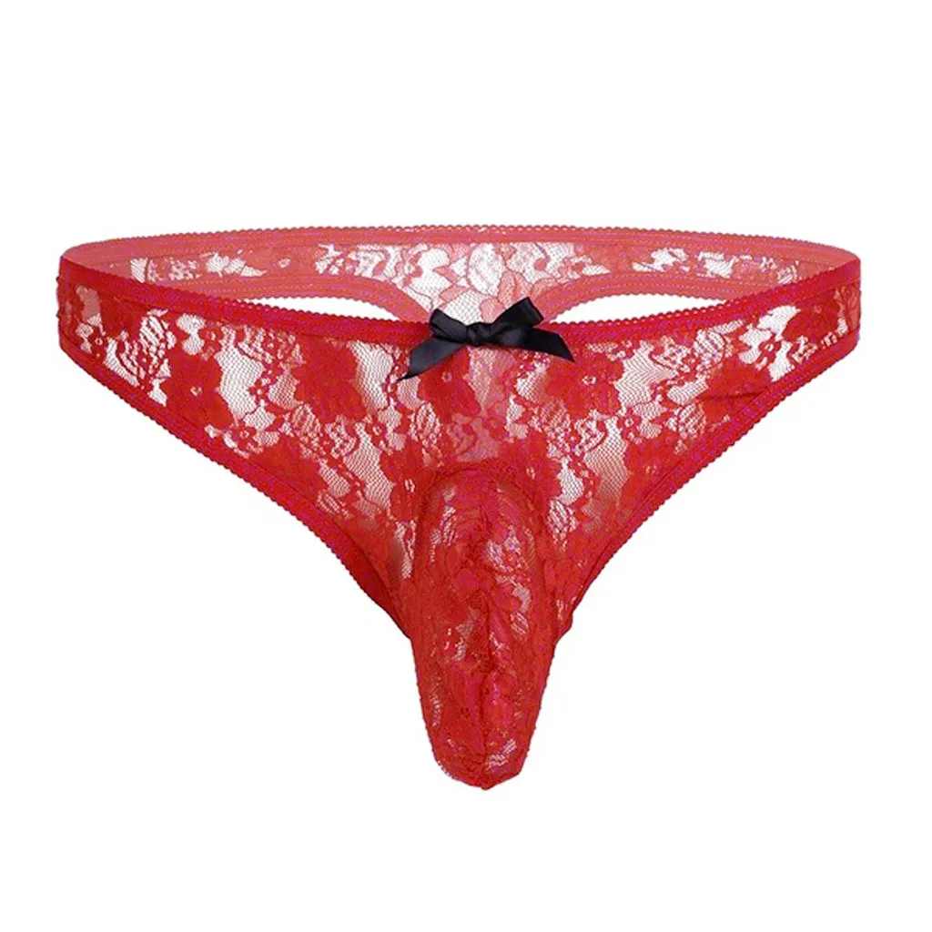 Сексуальное нижнее белье Feitong для мужчин полупрозрачное бикини с цветочным