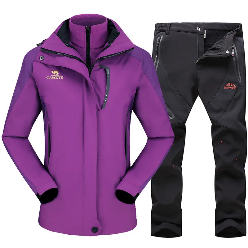 Зимний лыжный костюм для женщин занятий спортом на открытом воздухе