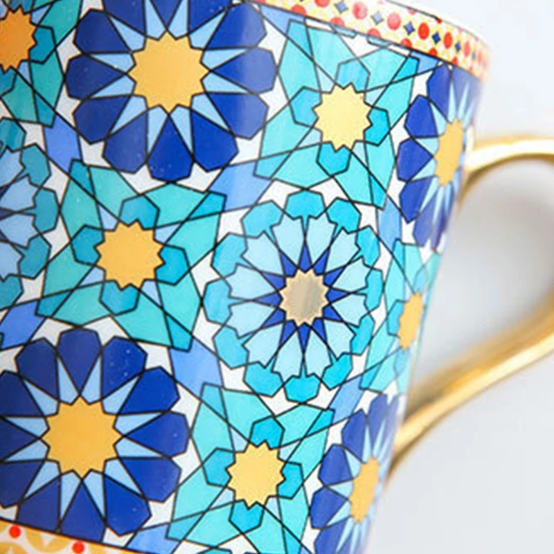 T5EF кофейная чашка в марокканском стиле керамическая кружка с ушками бутылка для