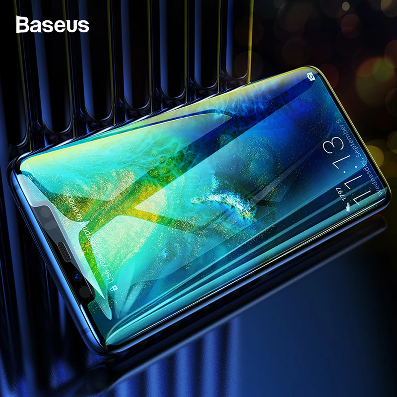 Защитная пленка Baseus 0,3 мм из закаленного стекла для huawei mate 20 Pro с полным покрытием, изогнутая пленка из закаленного стекла для huawei mate 20
