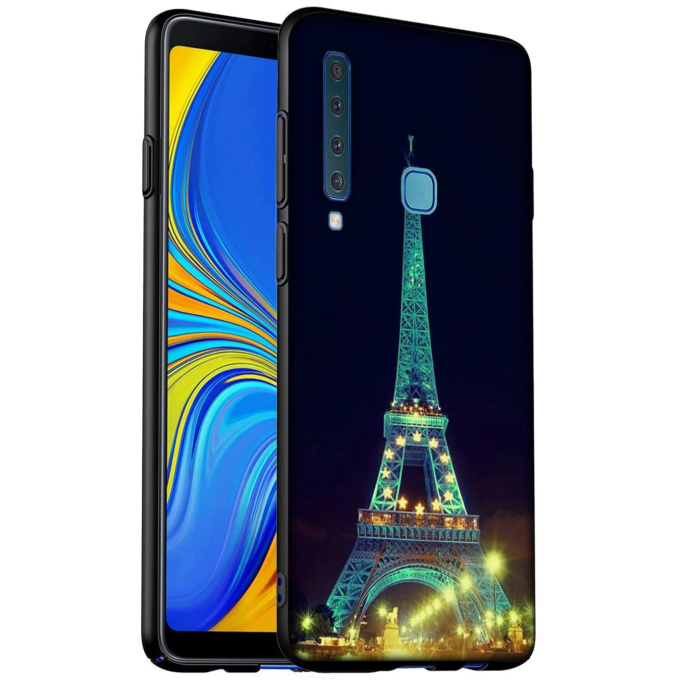 Eiffel Tower Soft Silicone Phone Case for Samsung Galaxy A6 A7 A8 A9 2018 A3 A5 2016 2017 Note 9 8 10 Plus 20 Ultra | Мобильные